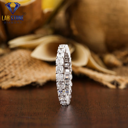 3.45 TDW Cushion Cut Women’s Diamond Eternity Band