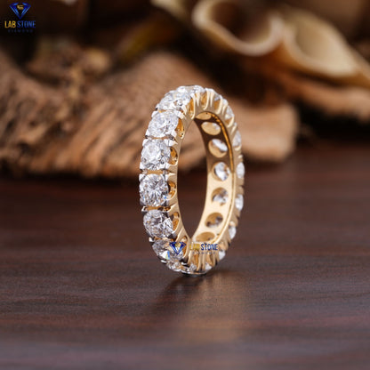 3.84 TDW Round Cut Women's Diamond Eternity Band
