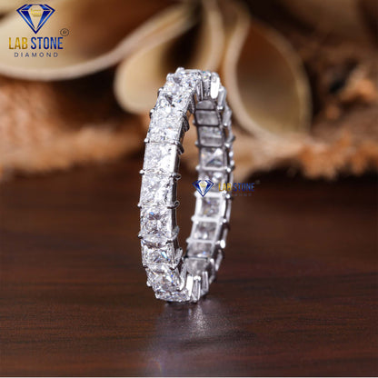 3.74 TDW Princess Cut Eternity Diamond Band