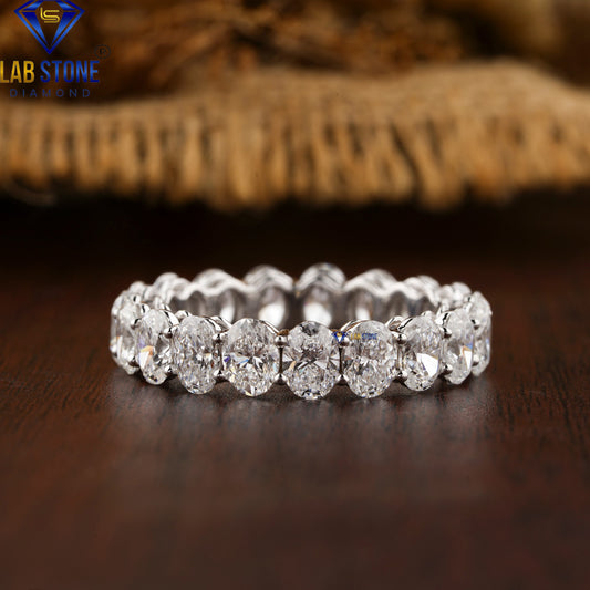 5.19 TDW Oval Cut Diamond Women’s Eternity Band