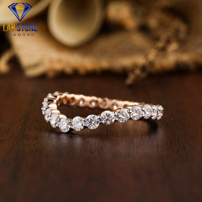 1.925 TDW Round Cut Diamond Full Eternity Band Ring