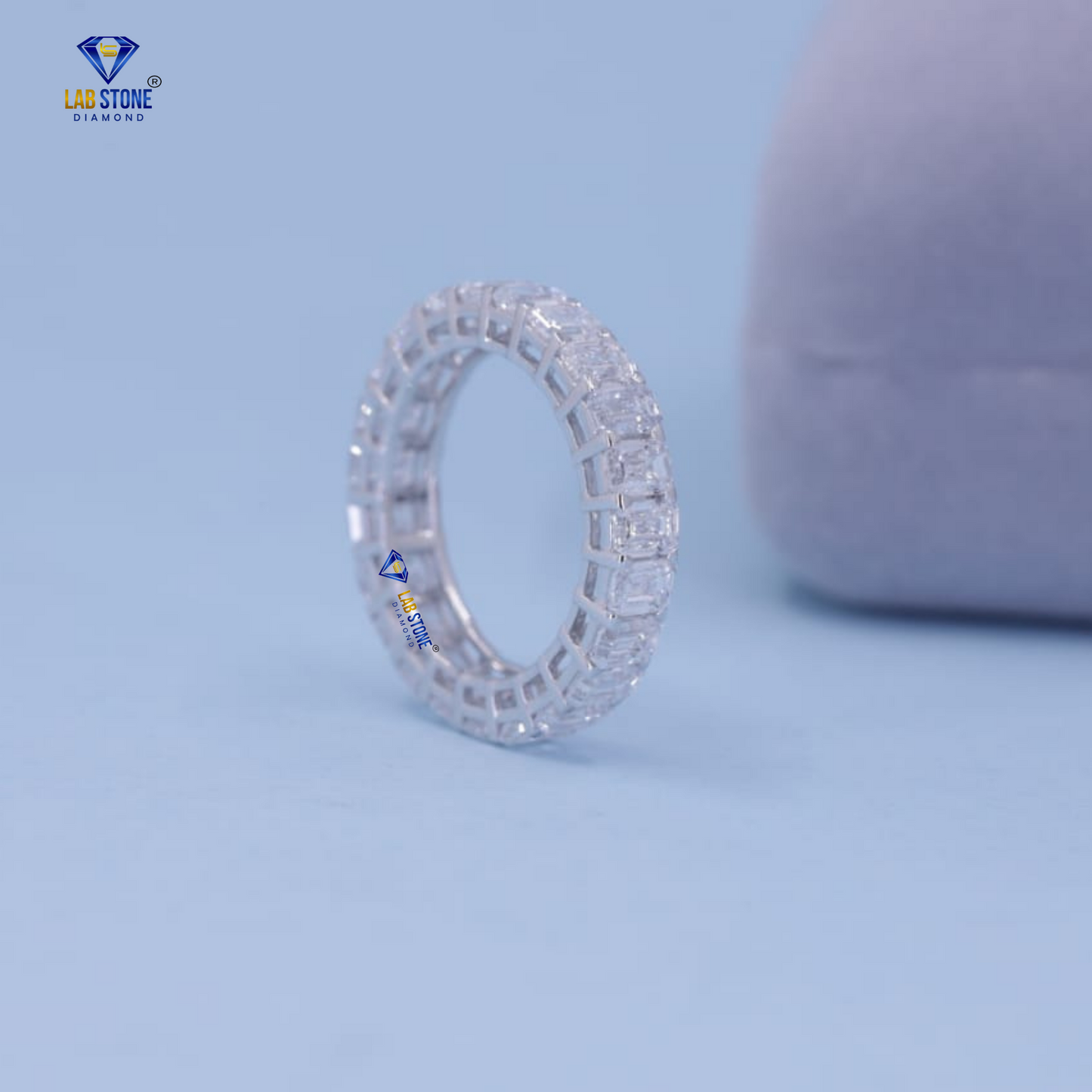 5.75 TDW Emerald Cut Women’s Diamond Eternity Band