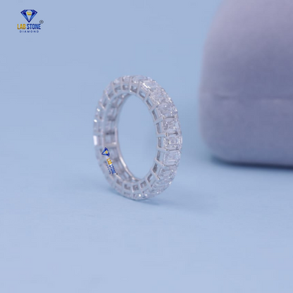 3.08 TDW Emerald Cut Women's Diamond Eternity Band