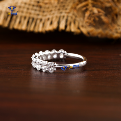 1.10 TDW Oval Cut Diamond Women’s Half Eternity Band
