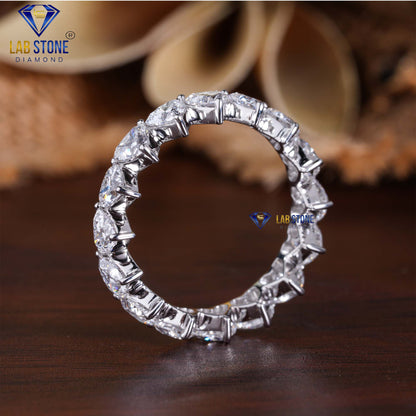 3.18 TDW Heart Cut Women’s Eternity Diamond Band