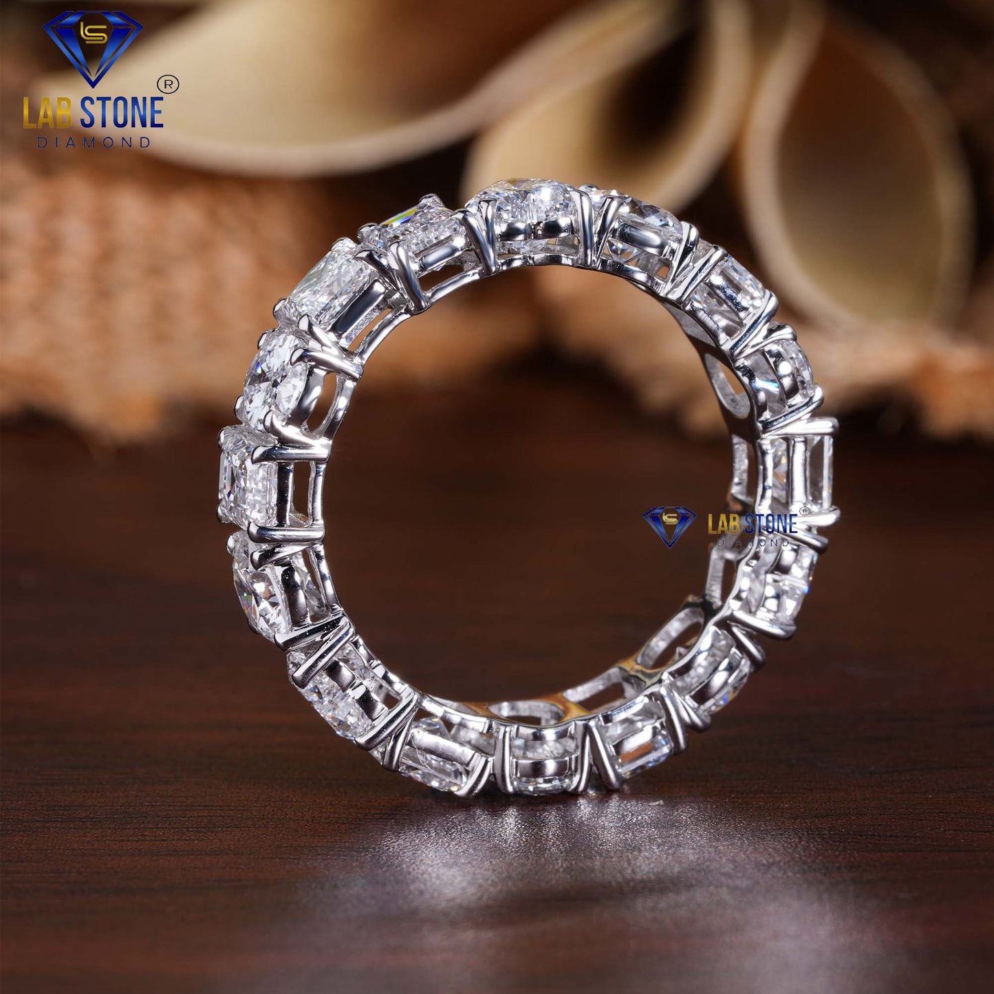 4.58 TDW Multi Cut Eternity Diamond Band