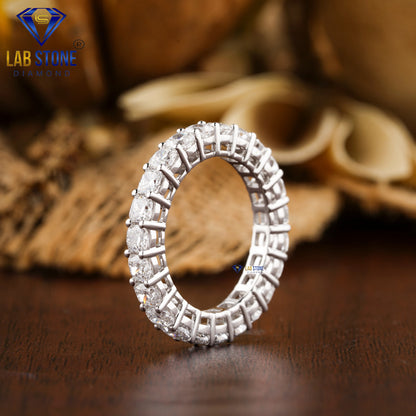 3.45 TDW Cushion Cut Women’s Diamond Eternity Band