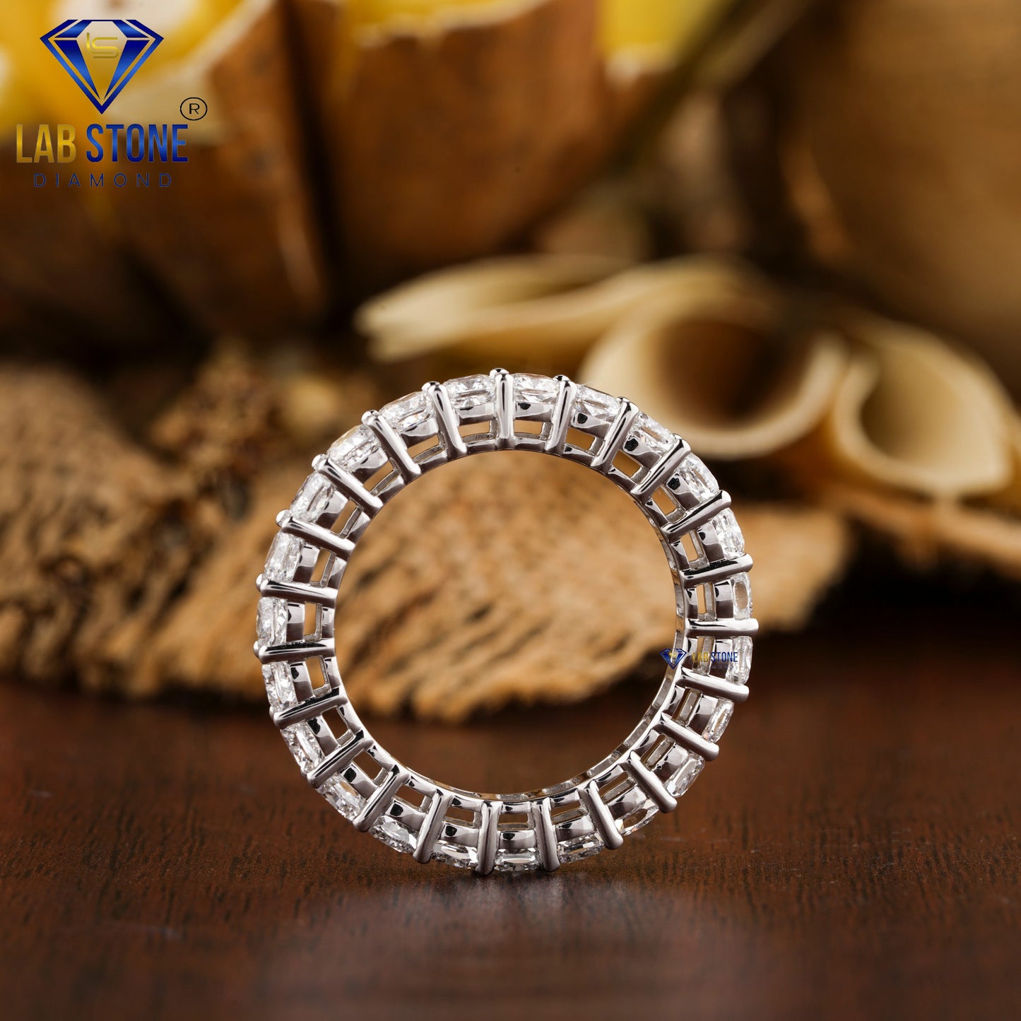 3.45 TDW Cushion Cut Women’s Diamond Eternity Band