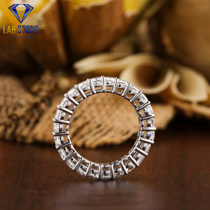 3.45 TDW Cushion Cut Women’s Diamond Eternity Band