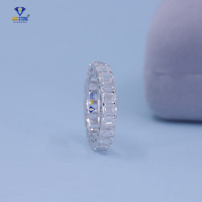 3.08 TDW Emerald Cut Women's Diamond Eternity Band