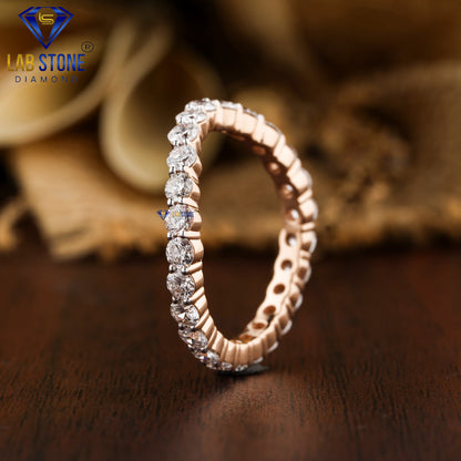 1.925 TDW Round Cut Diamond Full Eternity Band Ring
