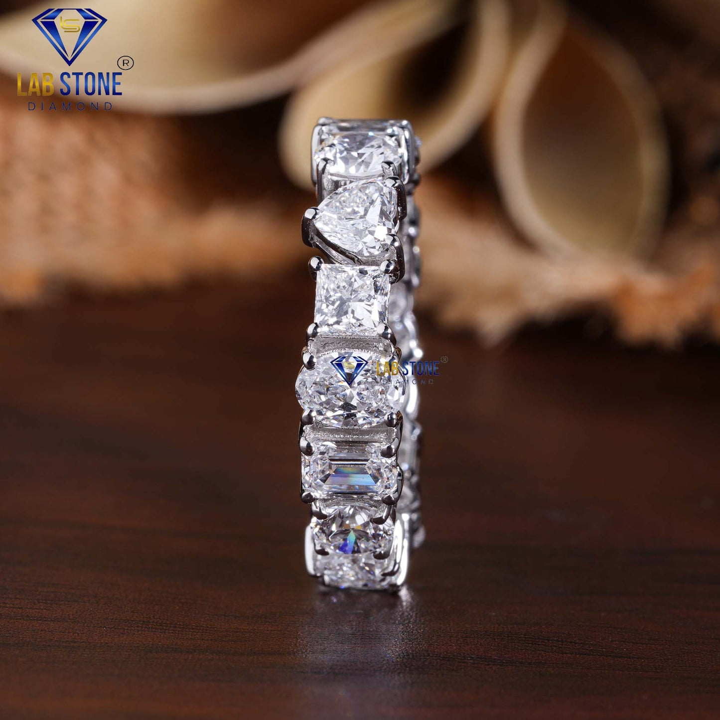 4.58 TDW Multi Cut Eternity Diamond Band