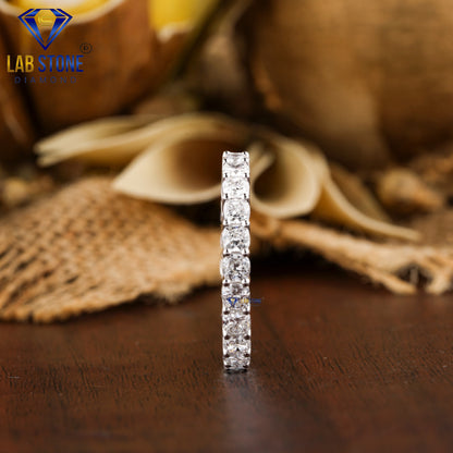 3.45 TDW Cushion Cut Women’s Diamond Eternity Band