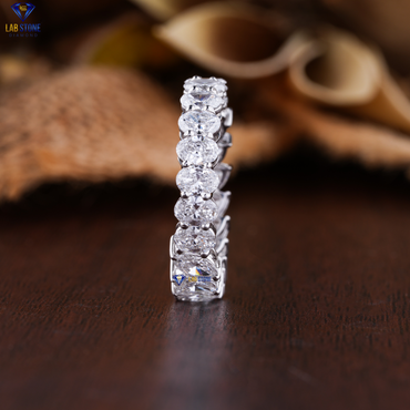 3.15 TDW Oval & Marquise Cut Diamond Eternity Band