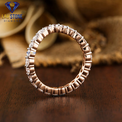 1.925 TDW Round Cut Diamond Full Eternity Band Ring