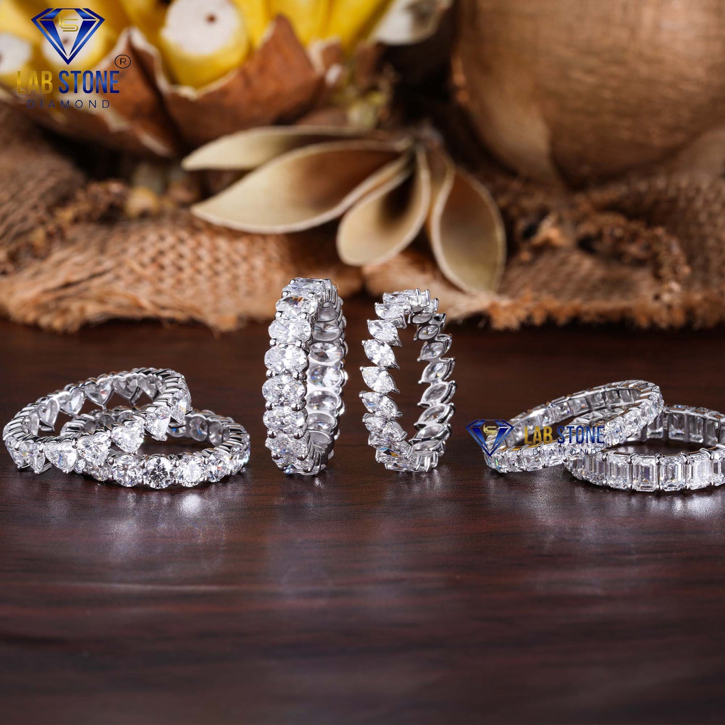 3.40 Carat Round Cut Diamond Eternity Ring