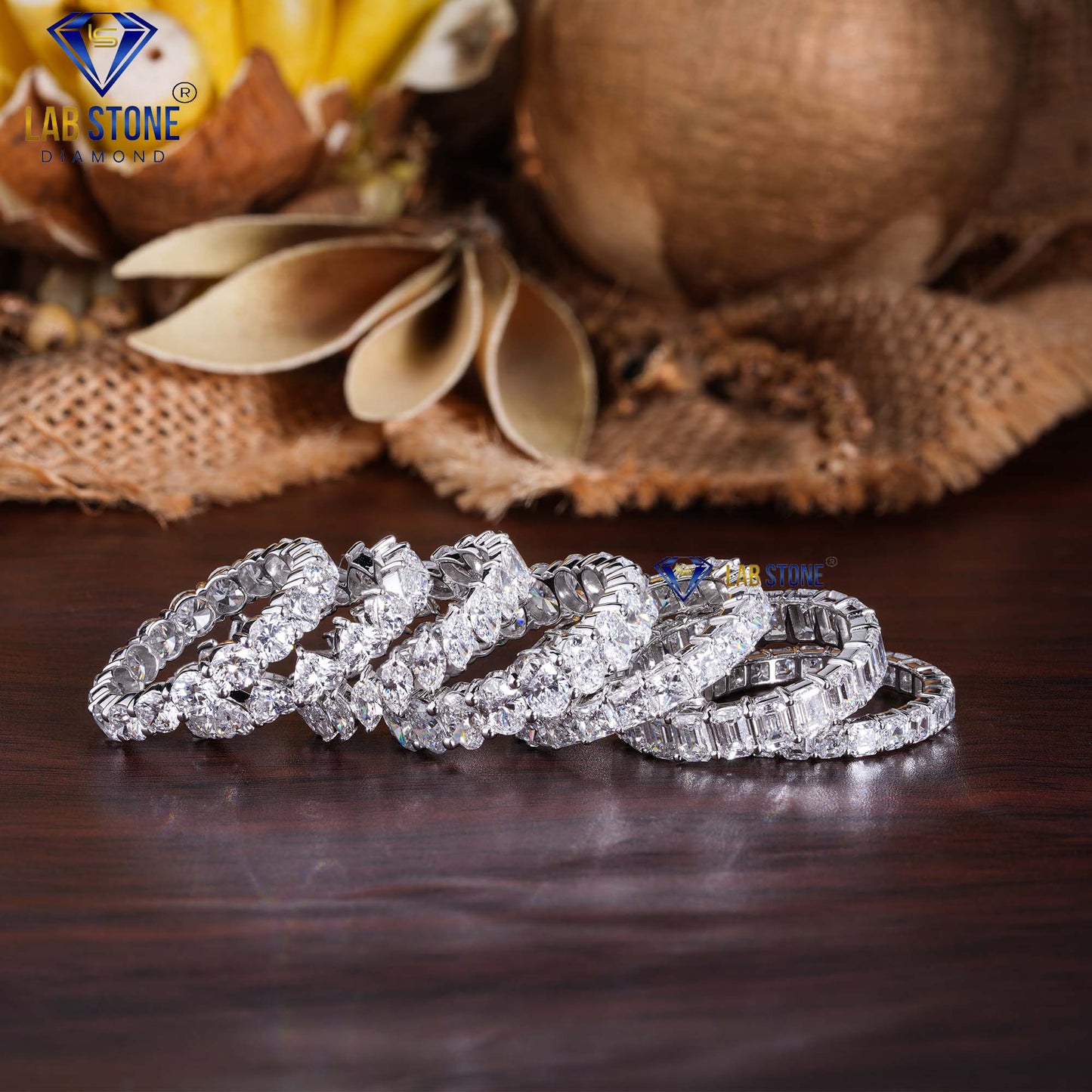 3.18 TDW Heart Cut Women’s Eternity Diamond Band