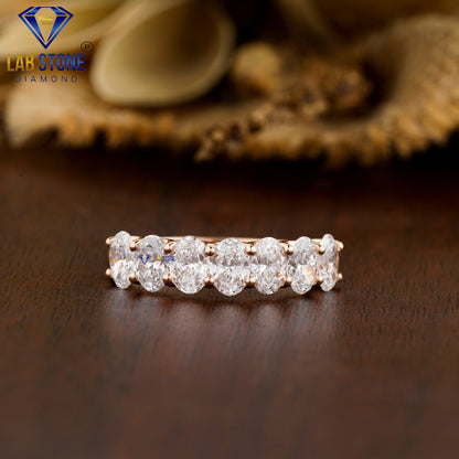 2.10 TDW Oval Cut Women’s Diamond Band Ring