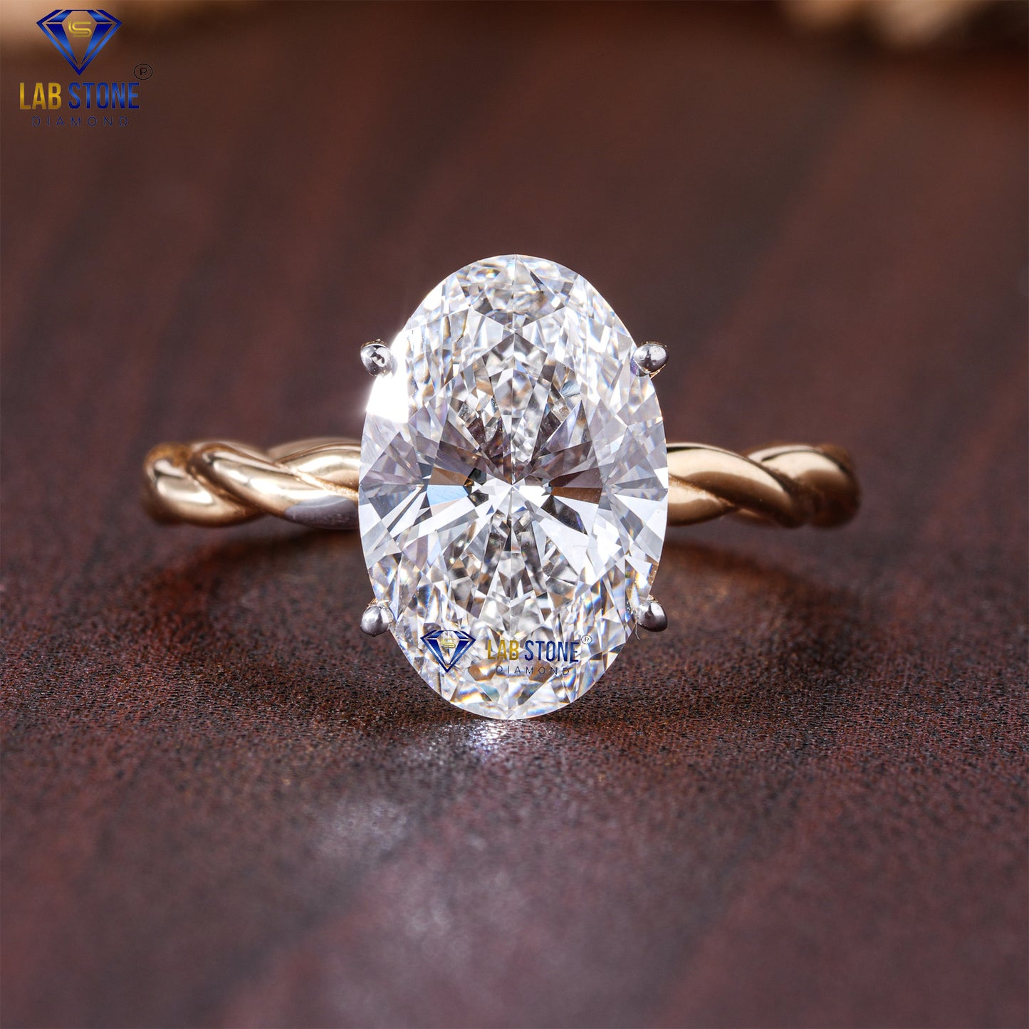 2.81 TDW Round & Oval Cut Women’s Halo Diamond Ring