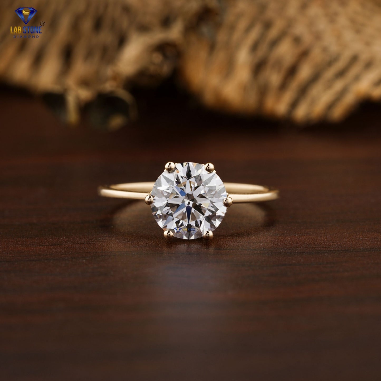 1.36 TDW Round Cut Diamond Hidden Halo Ring