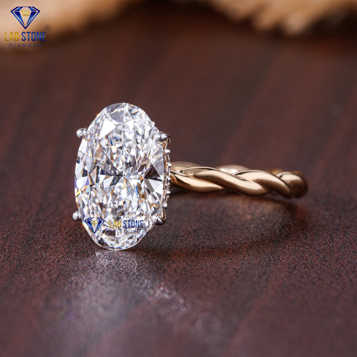 2.81 TDW Round & Oval Cut Women’s Halo Diamond Ring