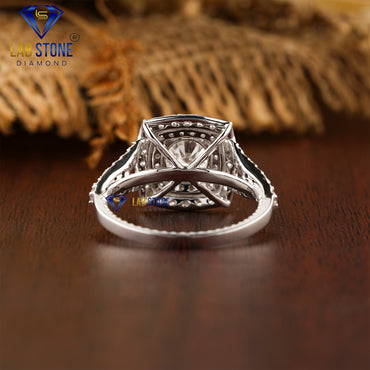 1.73 TDW Round Cut Women’s Halo Diamond Ring