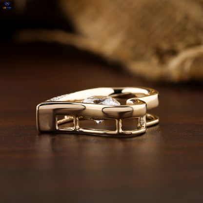 1.055 TDW Round Cut Diamond Heart Pendant