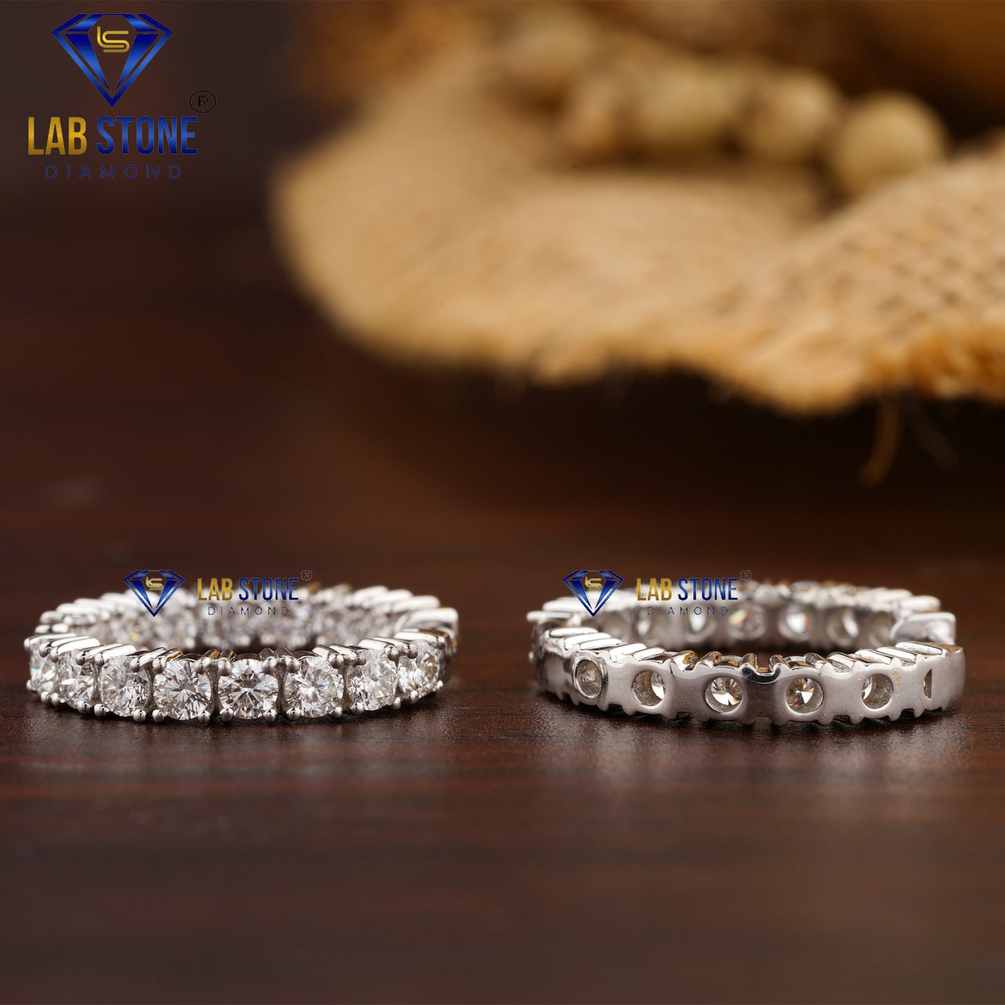 1.76 TDW Round Cut Diamond Hoop Earrings