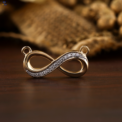 0.076 TDW Round Cut Diamond Custom Pendant