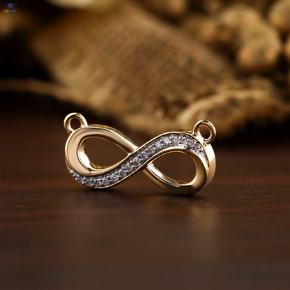 0.076 TDW Round Cut Diamond Custom Pendant