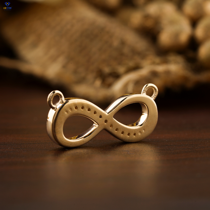 0.076 TDW Round Cut Diamond Custom Pendant