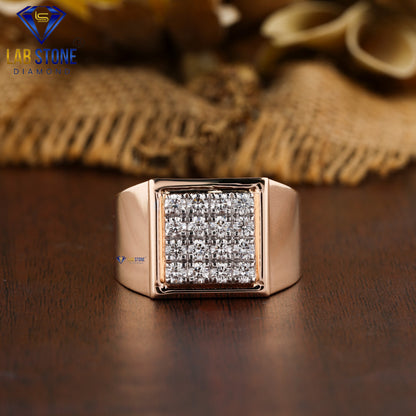 1.18 TDW Round Cut Men’s Engagement Diamond Ring