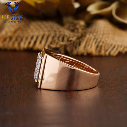 1.18 TDW Round Cut Men’s Engagement Diamond Ring