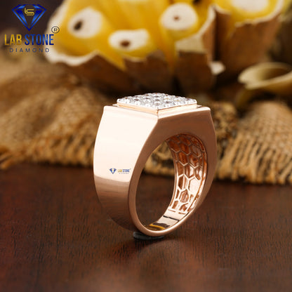 1.18 TDW Round Cut Men’s Engagement Diamond Ring