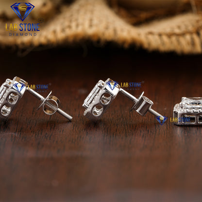 2.71 TDW Radiant & Round Cut Diamond Pendant & Earring