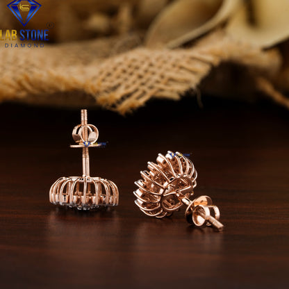 1.14 TDW Round Cut Diamond Pendant & Earring