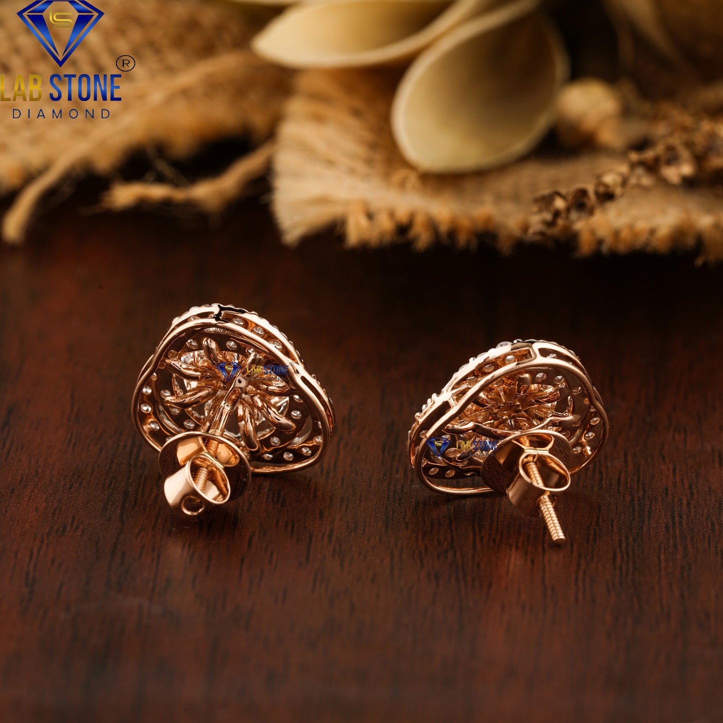 3.06 TDW Pear & Round Cut Diamond Pendant & Earring