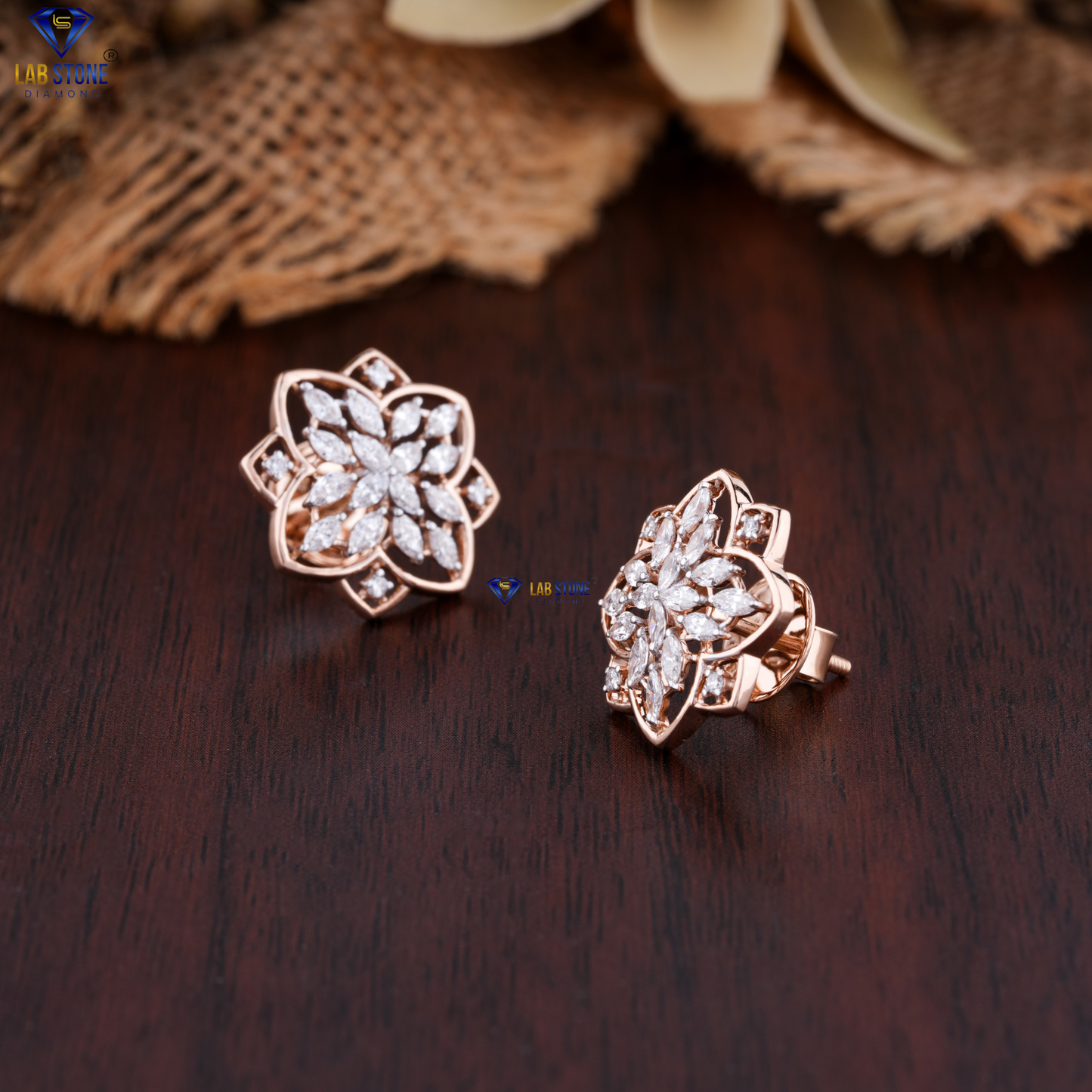 3.43 TDW Round, Marquise & Pear Cut Diamond Pendant & Earring