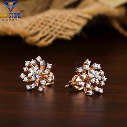 2.09 TDW Round Cut Diamond Pendant & Earring