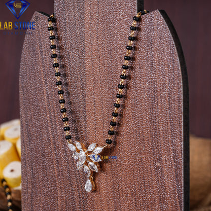 2.80 TDW Marquise & Pear Cut Diamond Mangalsutra