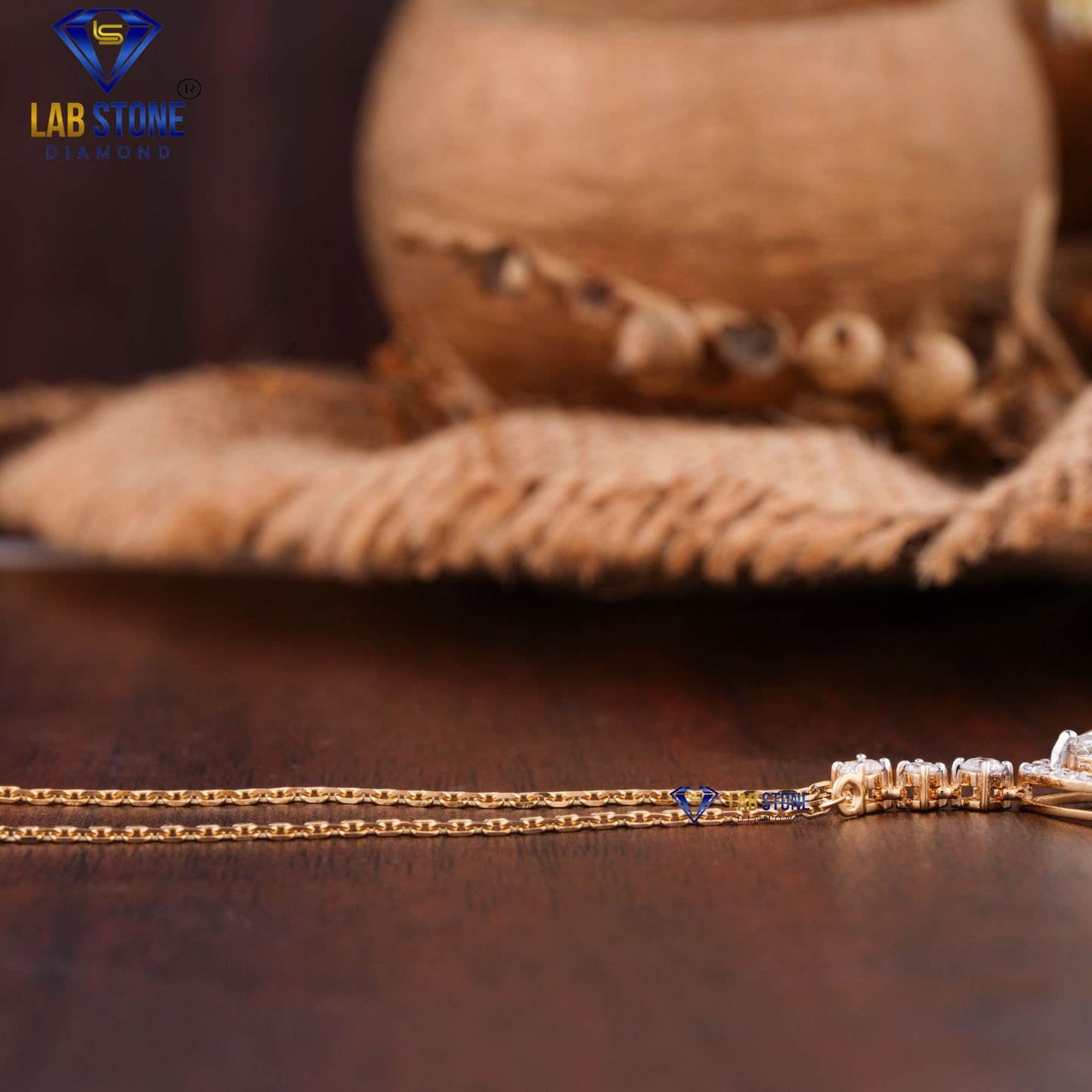 6.49 TDW Pear & Round Cut Diamond Pendant & Earring