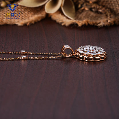 1.98 TDW Marquise & Round Cut Diamond Pendant & Earring