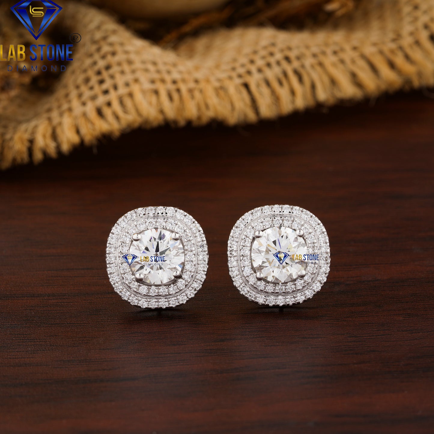 8.17 TDW Round Cut Diamond Pendant & Earring