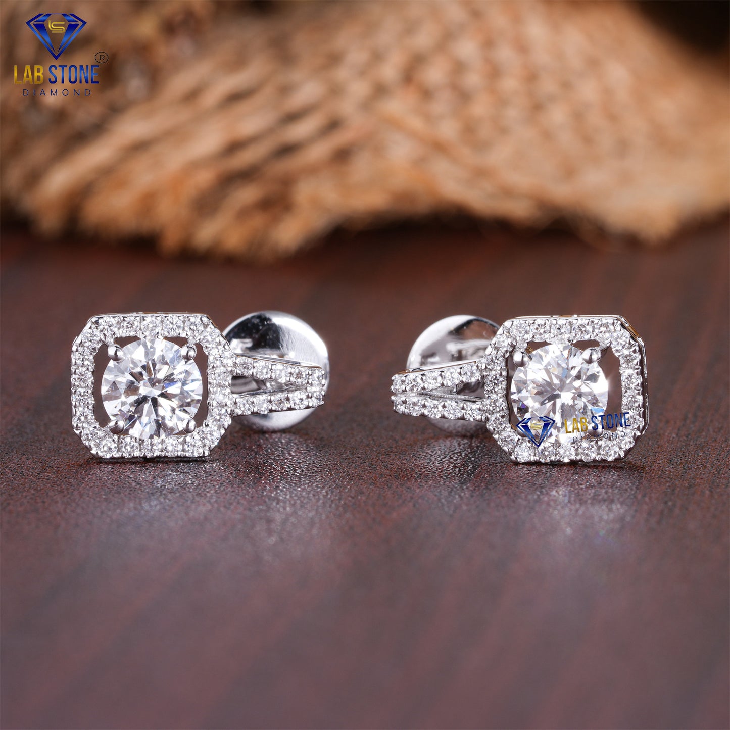 2.03 TDW Round Cut Diamond Pendant & Earring