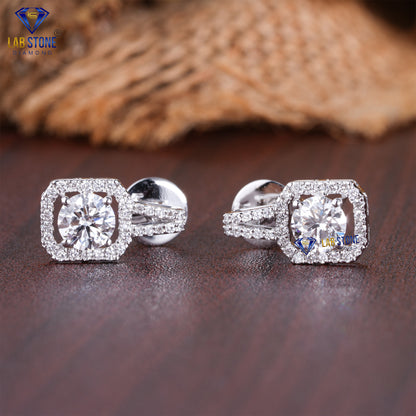 2.03 TDW Round Cut Diamond Pendant & Earring