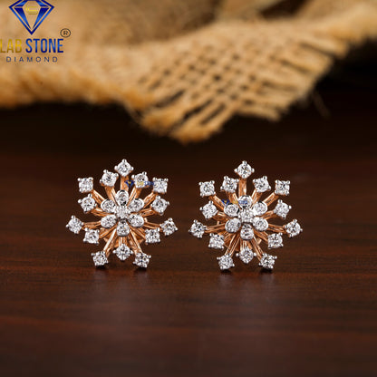 2.09 TDW Round Cut Diamond Pendant & Earring