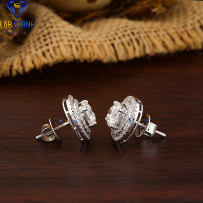 8.17 TDW Round Cut Diamond Pendant & Earring