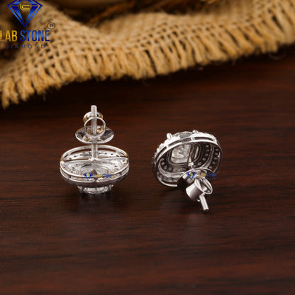 8.17 TDW Round Cut Diamond Pendant & Earring