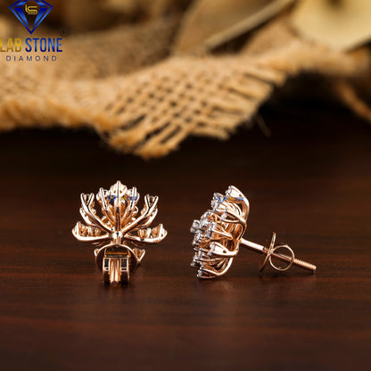 2.09 TDW Round Cut Diamond Pendant & Earring