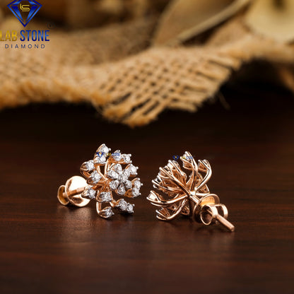 2.09 TDW Round Cut Diamond Pendant & Earring